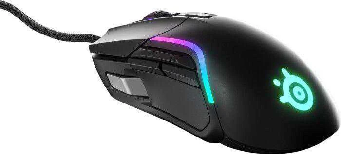 Žaidimų pelė su laidu SteelSeries Rival 5, Juodos spalvos