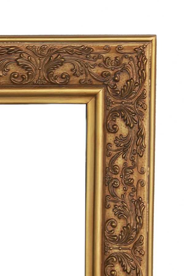 Veidrodėlis Domoletti LM1515, tvirtinamas, 70 cm x 90 cm, aukso