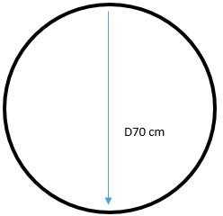 Masterjero Lustro Tomix MIRROR ENLIGHTED LED BONA ROUND 70CM