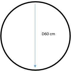 Masterjero BD meninis veidrodis Luna II apvalus vonios veidrodis su LED apšvietimu, 60 cm skersmens
