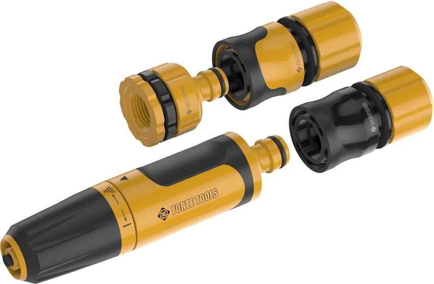 Forte Tools „Forte“ rinkinys su reguliuojamu žarnos antgaliu 1/2 colio