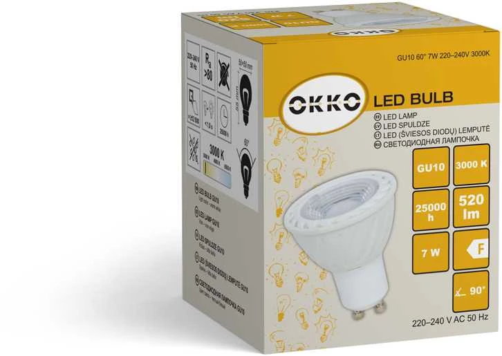 Okko Canyon BULB LED PAR16 7W GU10 830 38 520LM 15KH