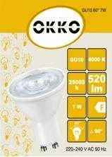 Okko „BestService“ LED lemputė PAR16 7W GU10 840 38 520lm 15kHz