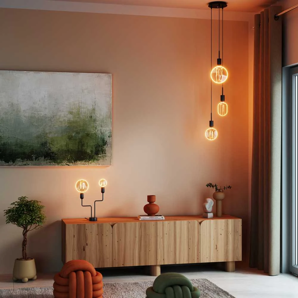 Dekoratyvinė LED lemputė OSRAM O-FILAMENT, G130, E27, 4W, 1800K, 110lm, dimeriuojama