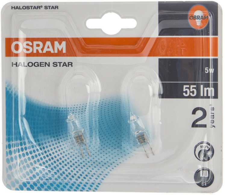 Osram 5W lemputė HALOSTAR STAR, G4, 2700K