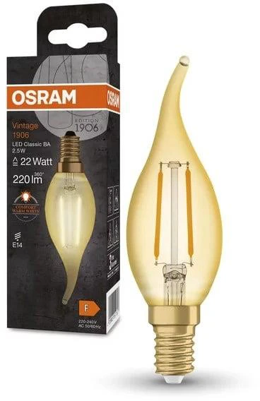 Spuldze Osram LED, 2400 °K, E14, 2.5 W, 220 lm