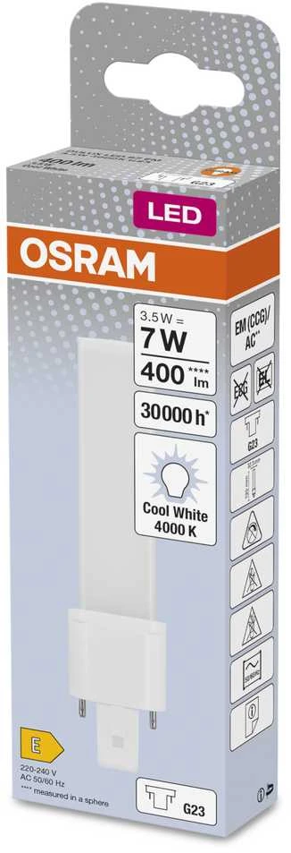 OSRAM DULUX LED S 400lm 3,5W/840 (7W) G23 EM/230V