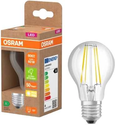 Osram LED lemputė CLAS FIL CLAS 3.8W 827 CLR E27