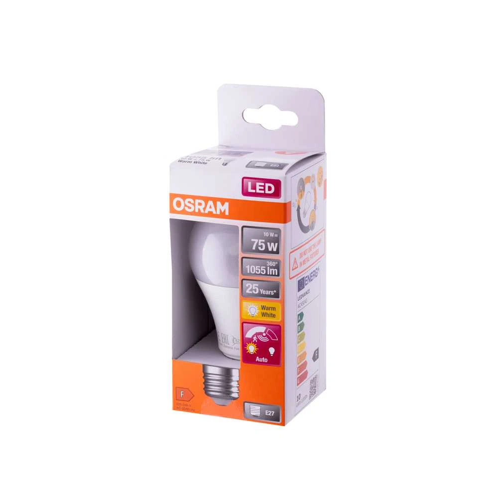 Lemputė Osram LED, A75, šiltai balta, E27, 10 W, 2000 lm