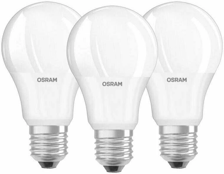 LED lemputė Osram CLA75 10W E27 3 vnt. šilta balta