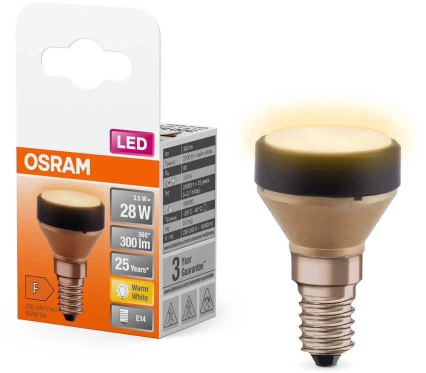 Osram LED plokščia lempa 3,5 W 827 FR E14