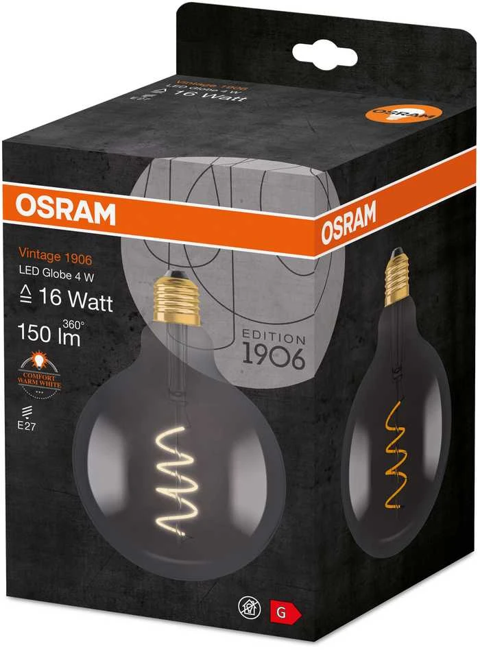 Osram 4W LED lemputė VINTAGE, E27, 1800K