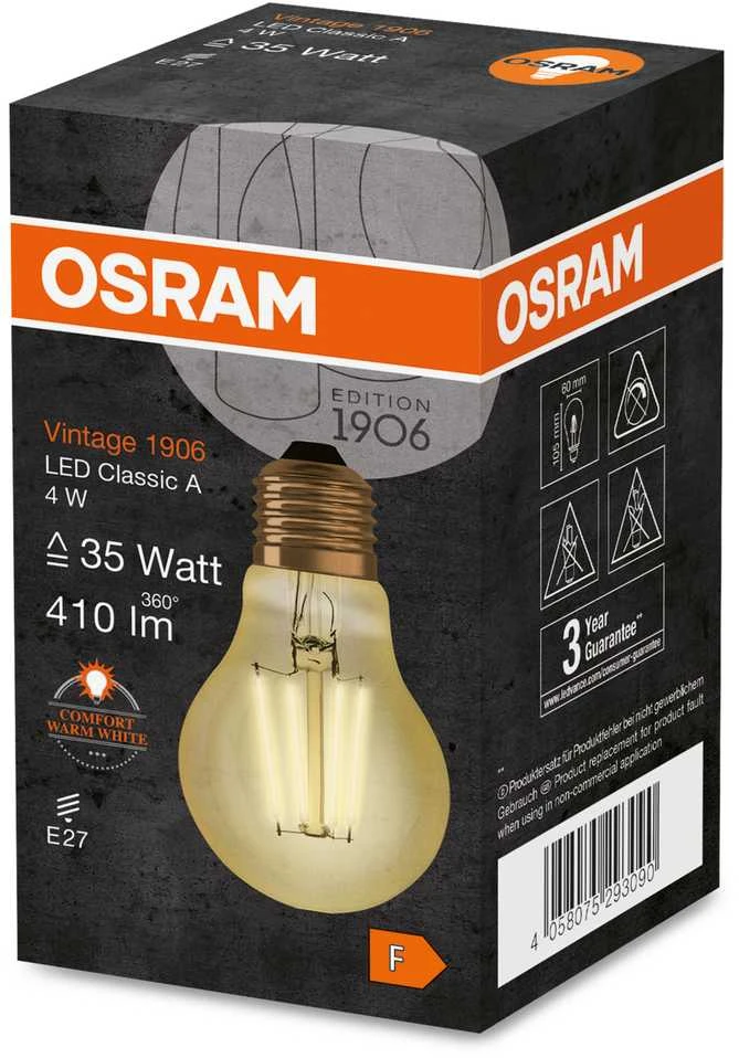 Candellux LED lemputė Vintage 1906© LED 35 4 W/2400K E27