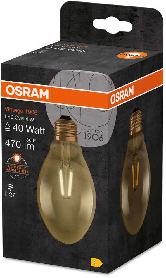 Osram 4W LED lemputė VINTAGE 1906, E27, aukso sp., 2400K