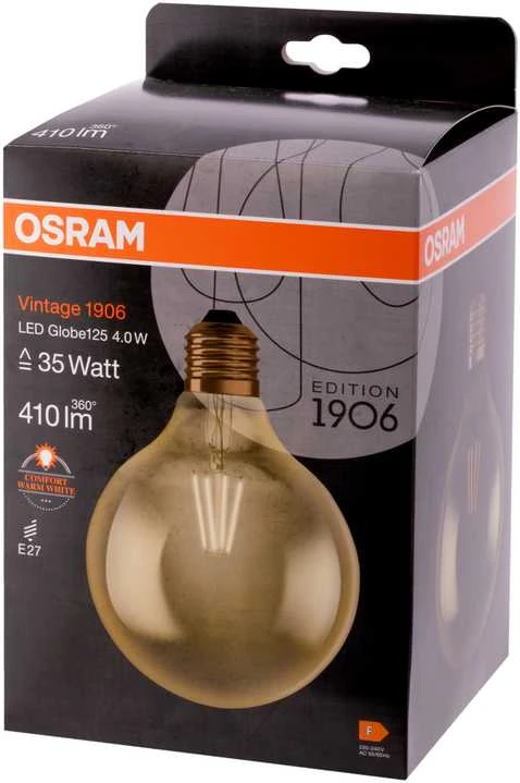 Osram 4W LED lemputė VINTAGE 1906, E27, aukso sp., 2400K