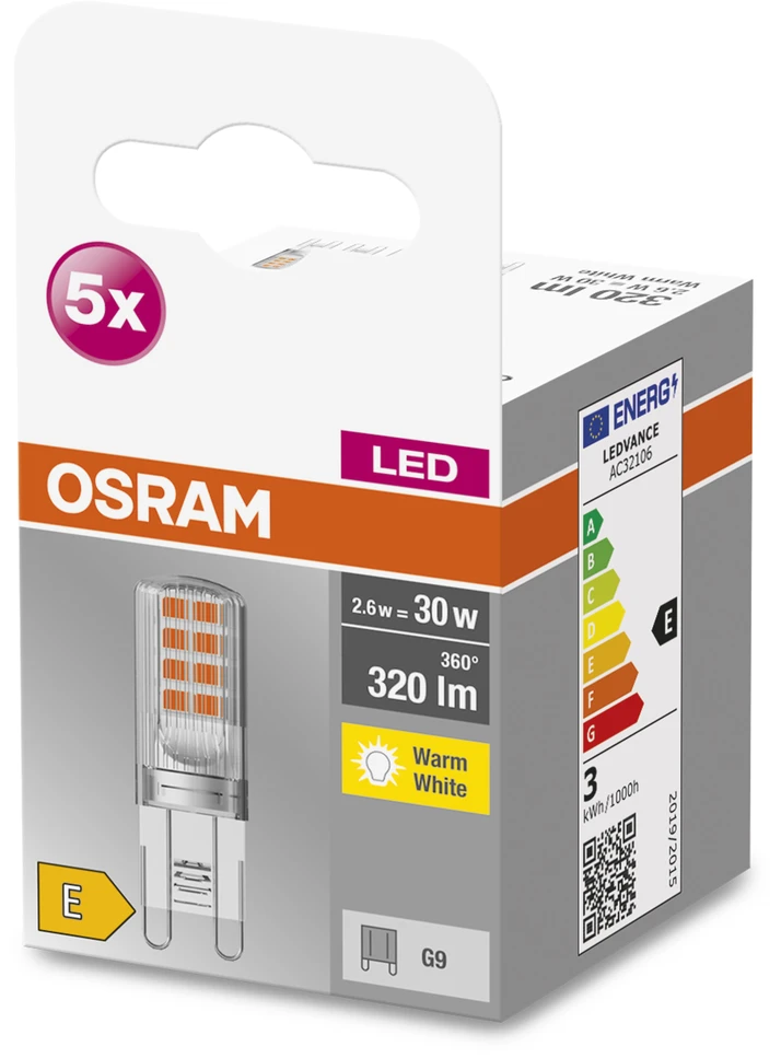 Osram LEMP LED G9 2.9W 870 320LM