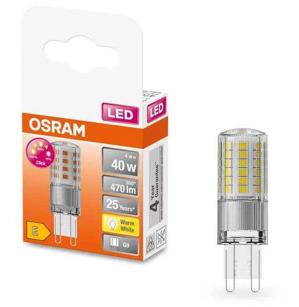 Spuldze Osram LED, G9, 2700 °K, G9, 4 W, 470 lm