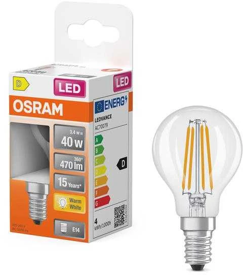 Osram Lemp LED lemputė P45 3,4 W E14 2700 K 470 lm