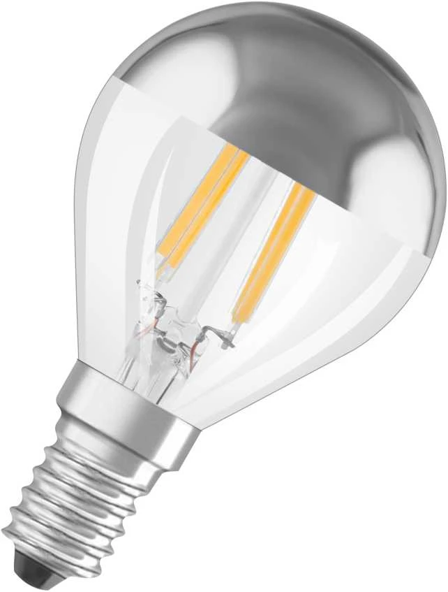 LED lempa Osram Filam, MIRROR, P45, 4W, E14, 2700K, 350lm