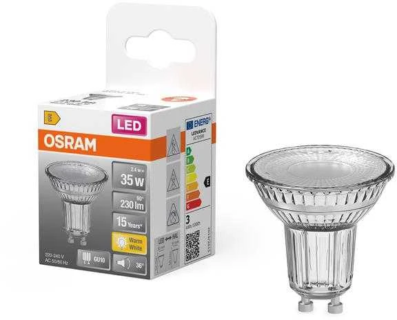 „Osram Parathom“ reflektorius | GU10 | 2,4 W | Šiltos Baltos
