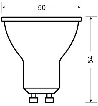 Spuldze Osram LED, PAR16, 2700 °K, GU10, 4.5 W, 350 lm