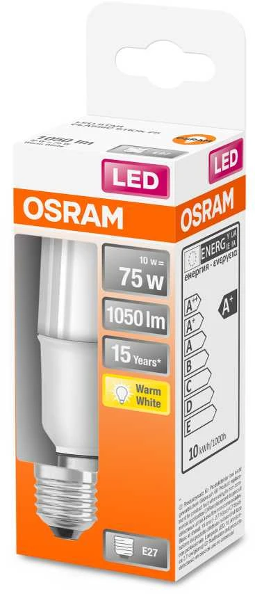 LED lemputė OSRAM, S15, E27, 10 W, 1050 lm, 2700 K