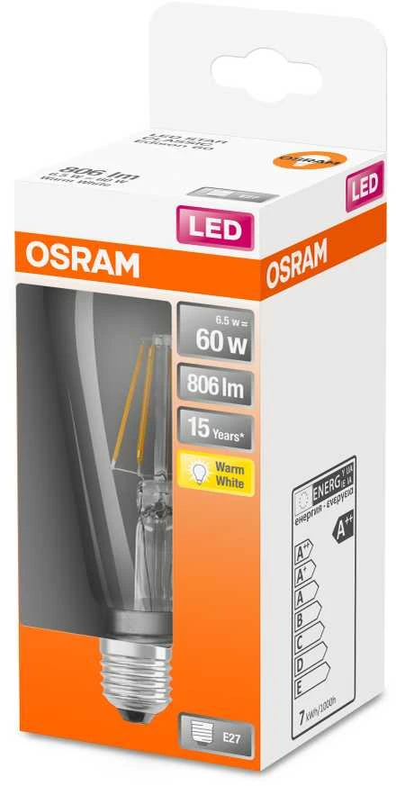 Osram <p>6,5W LED lemputė LED Retrofit CLASSIC ST, 2700K, E27</p>