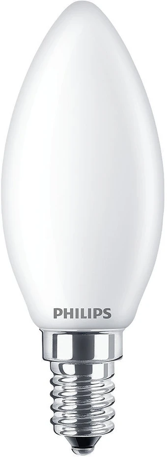 LED lemputė Philips B35, 4.3W, E14, 2700K, 470lm, matinė