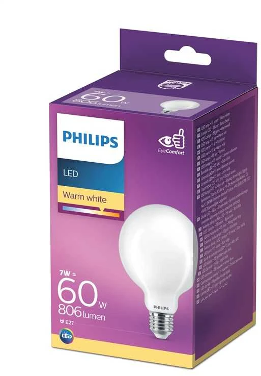 Lemputė Philips LED, G93, 2700 °K, E27, 7 W, 806 lm