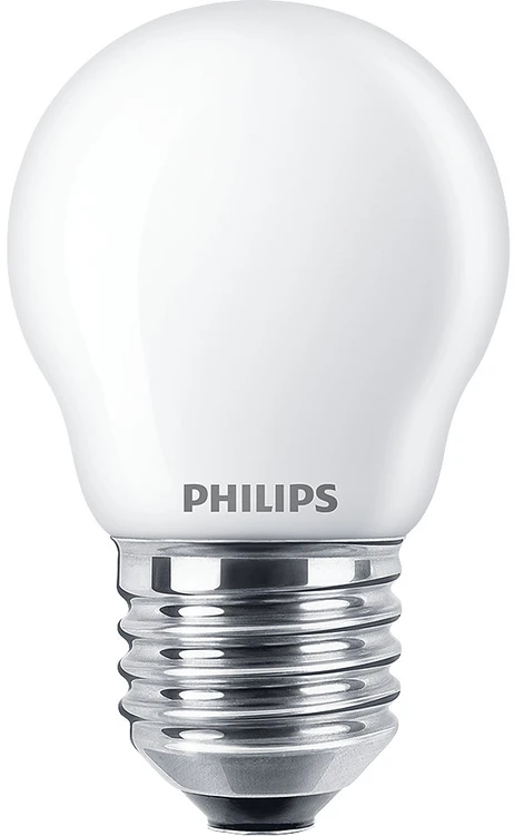 Lemputė Philips LED, P45, 2700 °K, E27, 4.3 W, 470 lm
