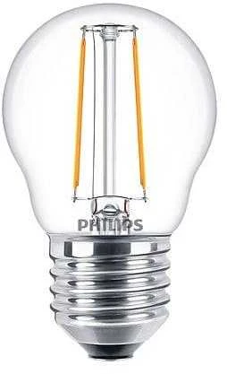 LED lemputė PHILIPS, P45, E27, 2 W, 250 lm, 2700 K