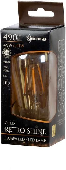 „Spectrum“ LED lemputė E27 ST58 4,9 W 2400 K 490 lm AMB