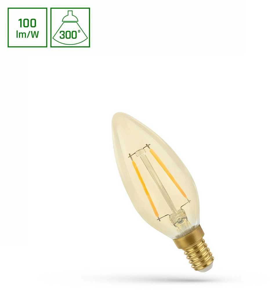 Spectrum LEMPUTĖ LED E14 B35 4.9W 490LM 2400K