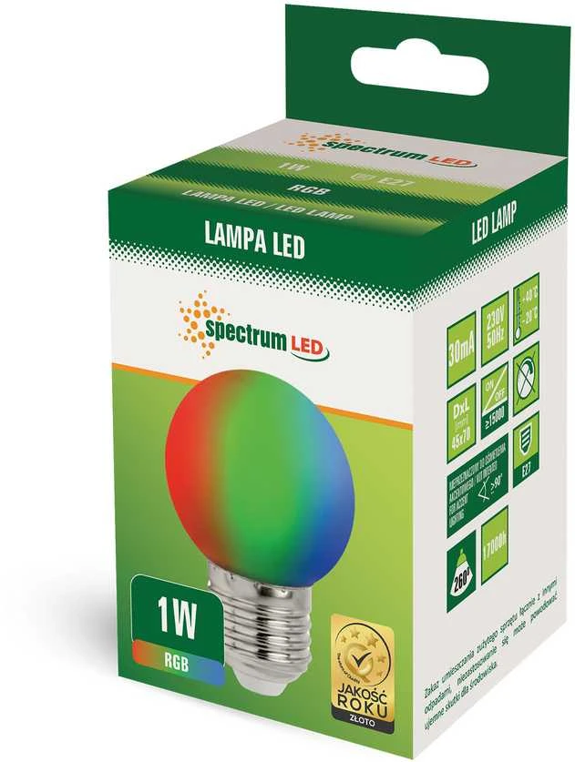 Spectrum LED lemputė E14 P34 4W 2700K 380LM AUKS
