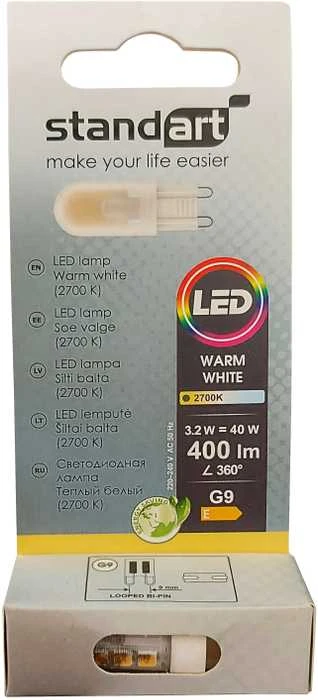 Standart LED BULB 3.2W G9 400LM 2700K (8)