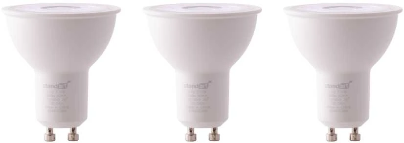 Standart LED lempa, GU10, 4.9W, 460LM, 2700K, 36° (3 vnt.)