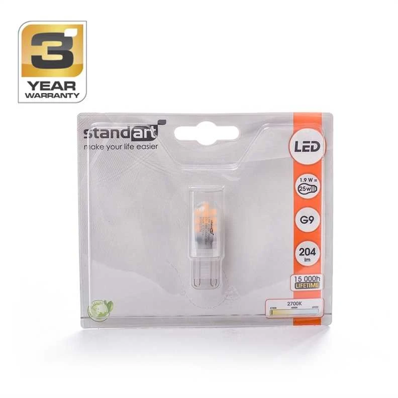 Standart LED BULB 1.9W G9 2700K 204LM STANDART