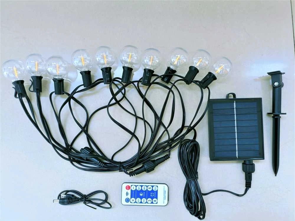 Pakabinamas šviestuvas Domoletti GARLAND SOLAR 10LED 8M 1.12W RGB IP44