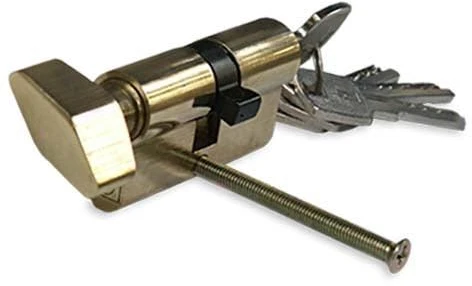 Haushalt Jania CYLINDER LOCK W KNOB 60MM 30X30 BRASS 5K