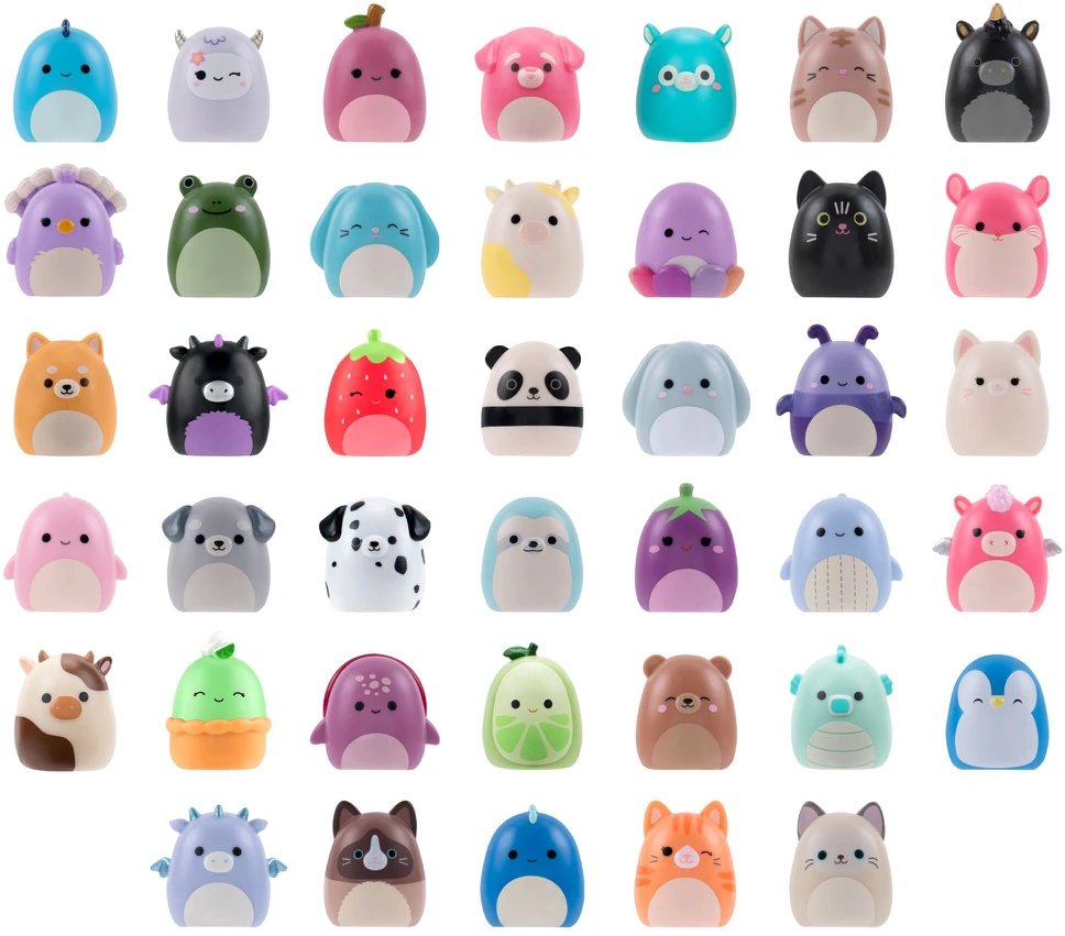 SQUISHMALLOWS SQUISH-A-LONGS Herojai-siurprizai, 2 vnt., 2,5 cm