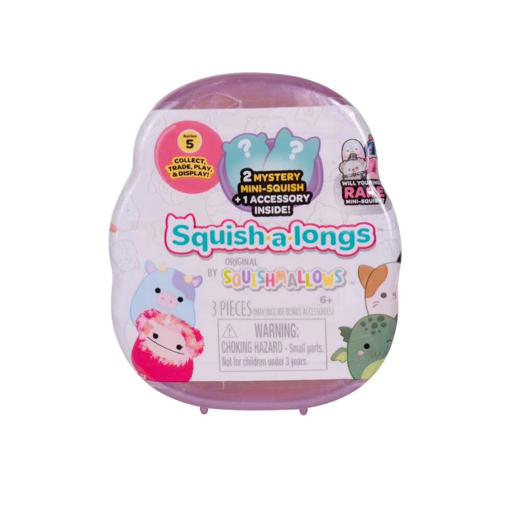 SQUISHMALLOWS SQUISH-A-LONGS Herojai-siurprizai, 2 vnt., 2,5 cm