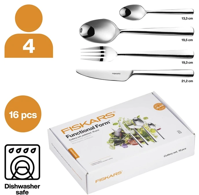 Stalo įrankių komplektas Fiskars FF, sidabro sp.