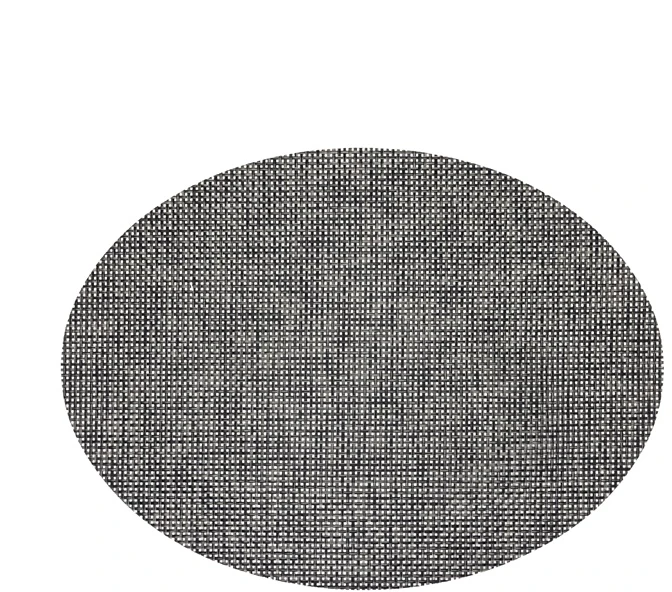 Domoletti PLACEMAT OVAL Pilkas/Juodas 35X48CM
