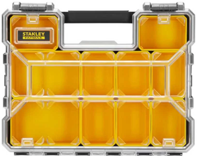 STANLEY® FATMAX® 10 skyrelių profesionalus organizatorius su plastikiniais fiksatoriais (1-97-521)