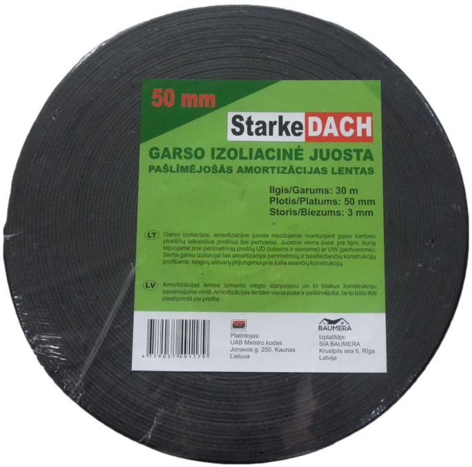 Starkedach Garso izoliacinė juosta gipsiniams profiliams 50 mm