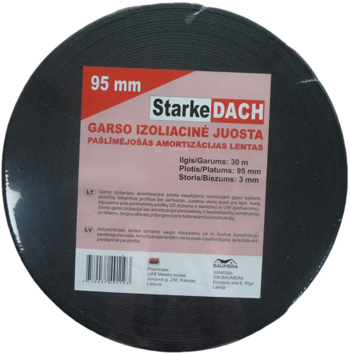 Starkedach Garso izoliacinė juosta gipsiniams profiliams 95 mm