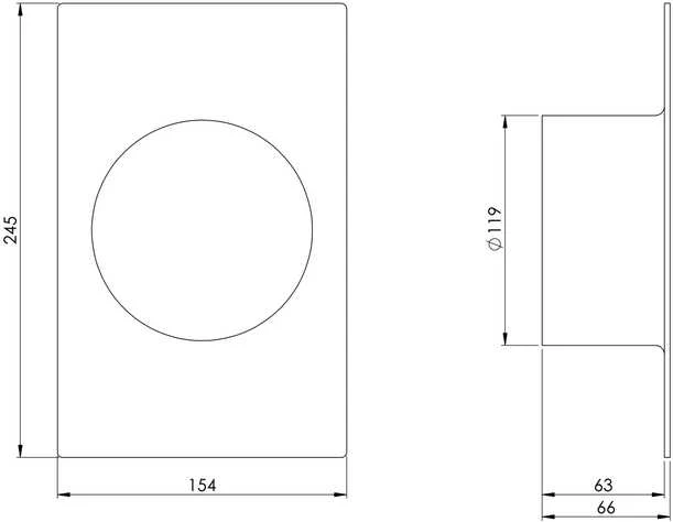 Ventiliacijos tarpmovė EUROPLAST VA120, D120