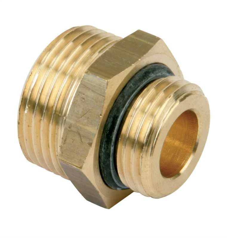 Tarpmovė TDM Brass, 1/2 colio - išorinis sriegis / 3/4 colio - išorinis sriegis