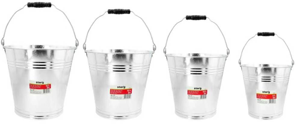 Sterg Cinkuotas metalinis kibiras, 12l