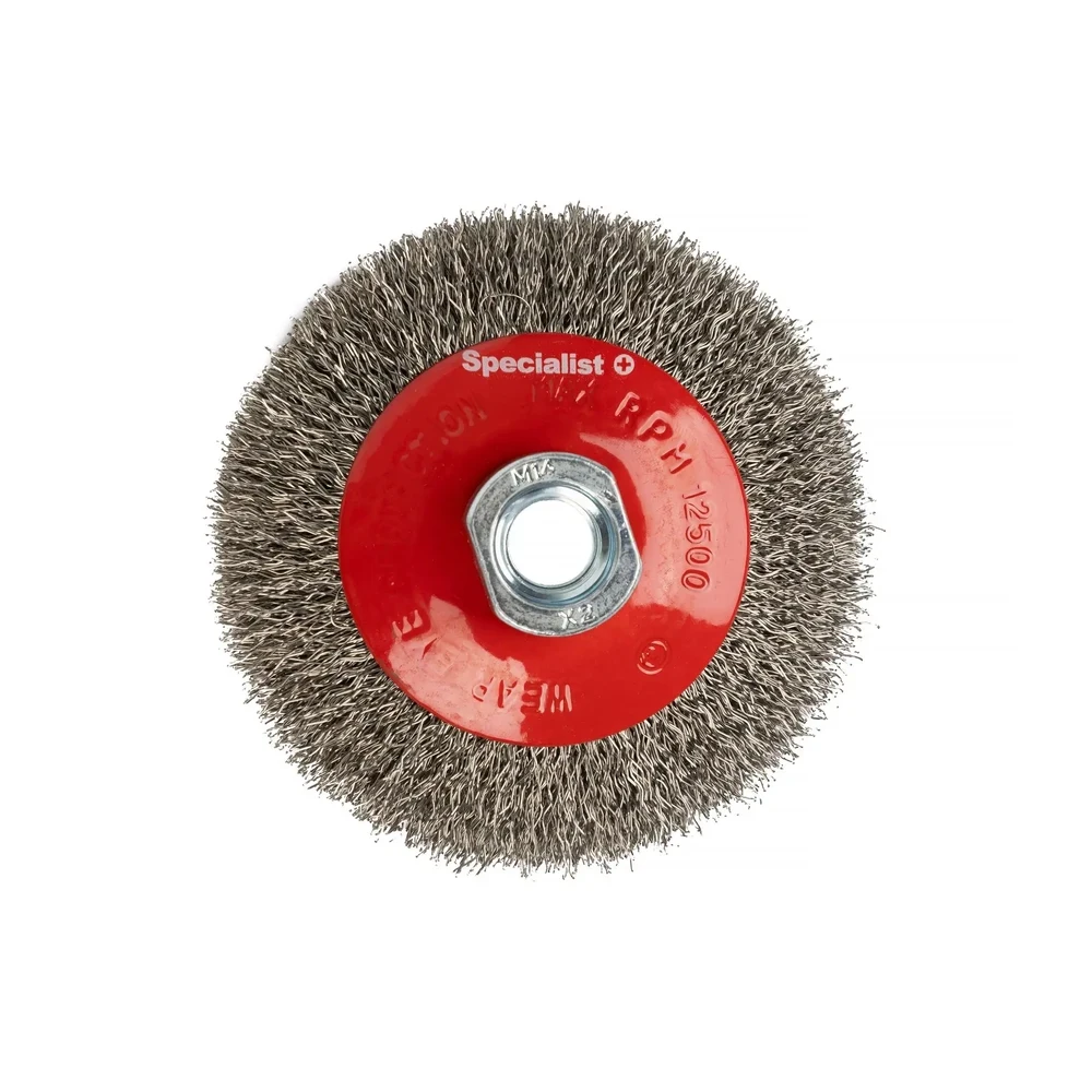 Vielinis šlifavimo diskas, tiesios vielos, 100 mm, M14, SPECIALIST+